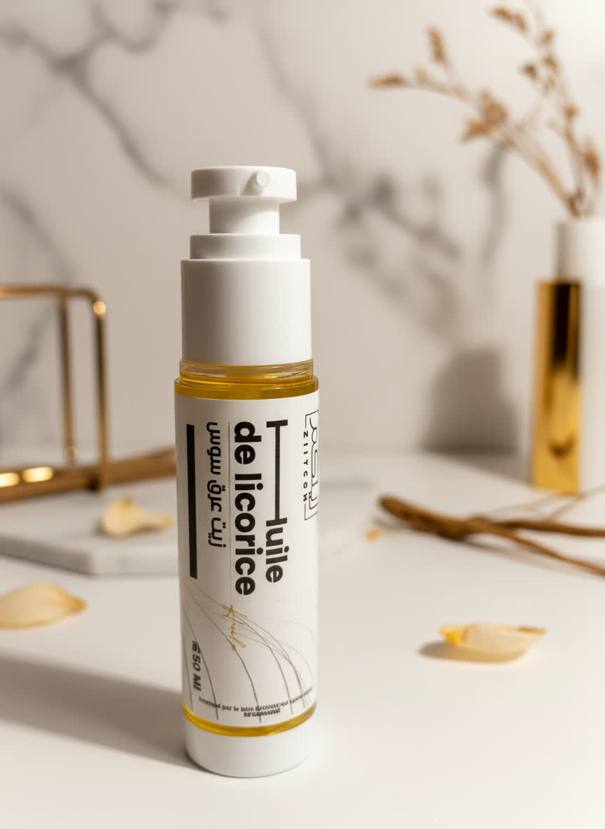 Huile de licorice 30ml – Éclaircissante, Apaisante & 100% Naturelle